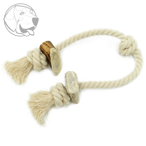 4DOGS Jelení paroží pro psy na laně String Double ,,M"