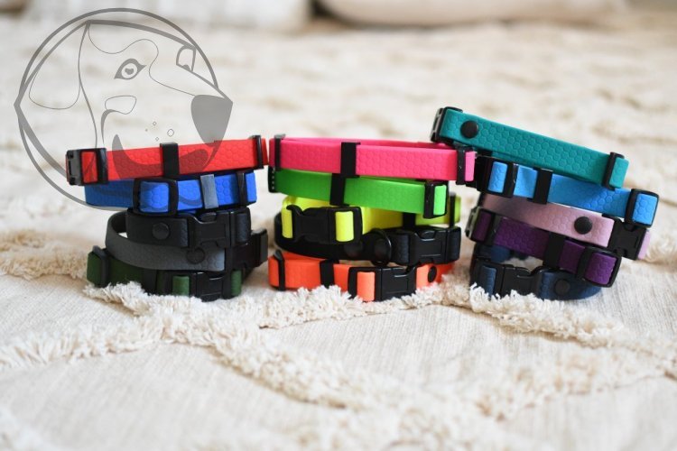 Rozlišovací obojky pro štěňata 16 mm - Barva obojku: Růžová