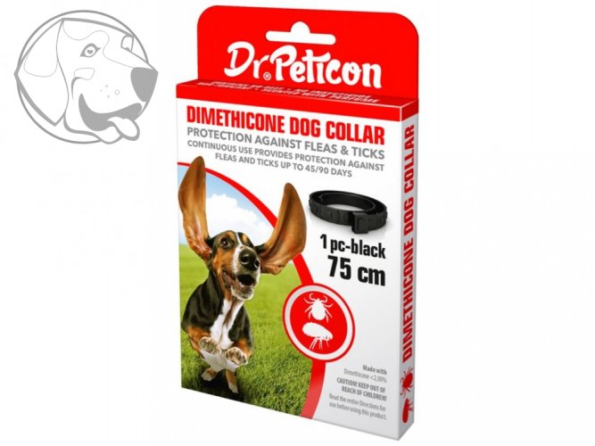 Obojek proti klíšťatům a blechám pro psy Dr.Peticon 75cm