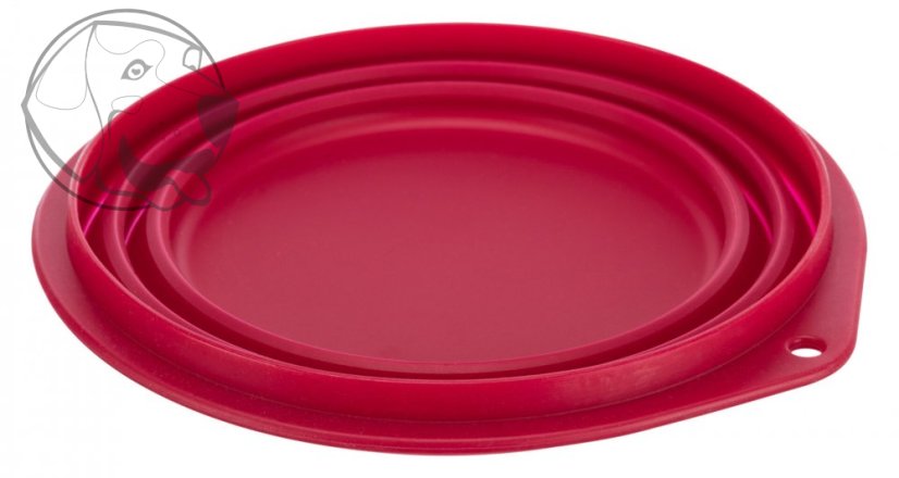 Cestovní silikonová miska sklapovací 1 l/18 cm - Barva misky: šedá
