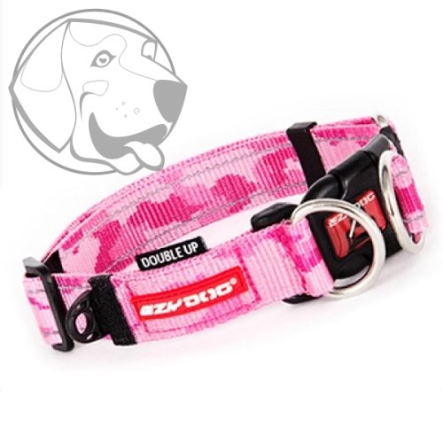 EZYDOG OBOJEK DOUBLE UP COLLAR - Pink Camo ,, XL" 47 cm - 71 cm
