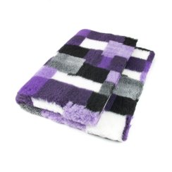 Originál VetBed deka pro psa DELUXE/ Patchwork - lila / protiskluzová, 150 cm x 100 cm