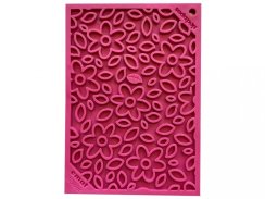 SodaPup lízací podložka Flower power malá 18 x 13cm – růžová