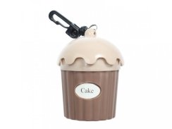 Zásobník na sáčky pro psy na výkaly muffin / růžový vršek