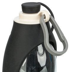 Láhev na vodu se sklopnou silikonovou miskou, 0.55 l, plast/silikon