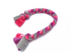 Plyšové přetahovadlo pro psy – střední, 50 cm / barvy ,,holčičí"