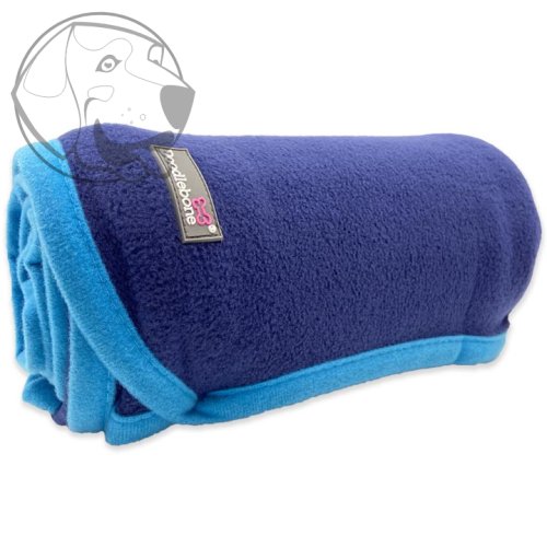 Doodlebone Měkká deka Fleece Blue 150 cm x 100 cm