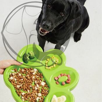 PetDreamHouse zpomalovací miska Paw Slow Feeder – zelená