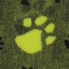 Originál VetBed deka pro psa, zelená- motiv tlapky černá/zelená, protiskluzová,  150 cm x 100 cm