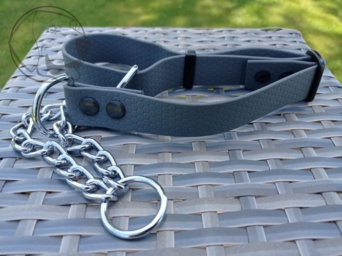 POLOSTAHOVACÍ HEXA OBOJEK 25mm - Velikost obojku: Malý, Barva obojku: Červená