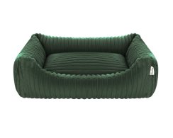 Pelech pro psy stříbrně zelený 80 cm x 60 cm x 21 cm