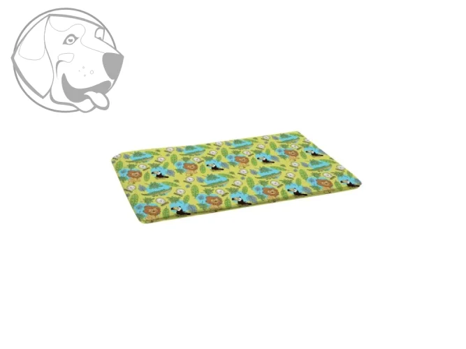 Absorpční pratelná podložka pro psy MISOKO 80 cm x 70 cm - potisk lvi / 2 ks v balení
