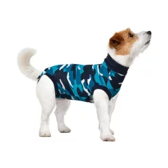 Pooperační ochranné oblečení pro psa modré