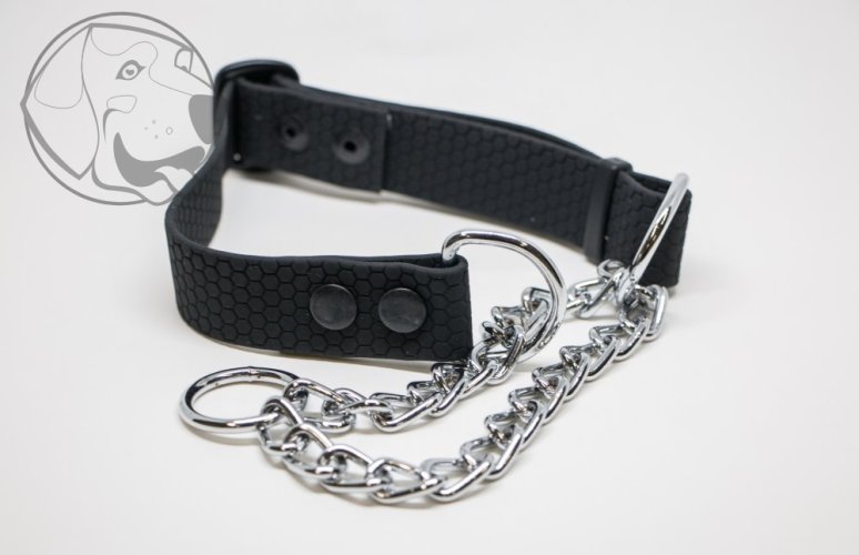 POLOSTAHOVACÍ HEXA OBOJEK 25mm - Velikost obojku: Malý, Barva obojku: Červená