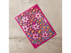 SodaPup lízací podložka Flower power malá 18 x 13cm – růžová