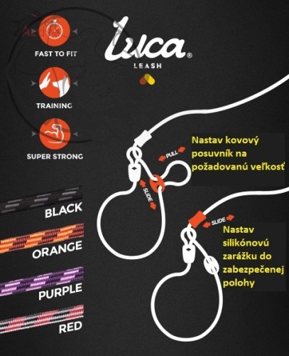 EZYDOG VODÍTKO LUCA LEASH LITE™ - PURPLE