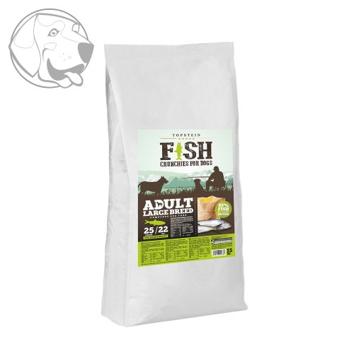 Fish Crunchies for dogs Adult Large Breed 15 kg