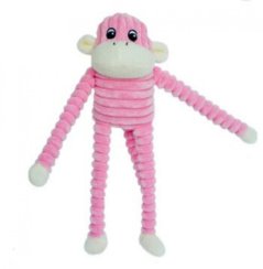 ZippyPaws Spencer - Opice růžová Small / pískací