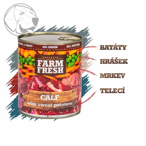 Farm Fresh Calf with Sweet Potatoes ( telecí maso s mrkví) 400 g