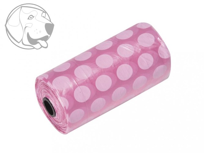 Náhradní sáčky na psí výkaly PARIS ROSA 6 rolek