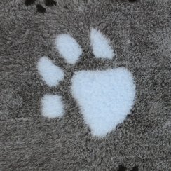 Originál VetBed deka pro psa, modrá- motiv tlapky černá/modrá, protiskluzová  100 cm x 75 cm