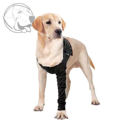 Pooperační ochranné oblečení na přední nohu psa - Délka návleku / obvod hrudníku: 41cm délka / 80-104 cm obvod hrudníku