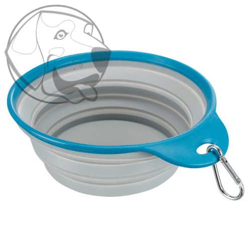 Cestovní silikonová miska s pevným okrajem 1 l/18 cm