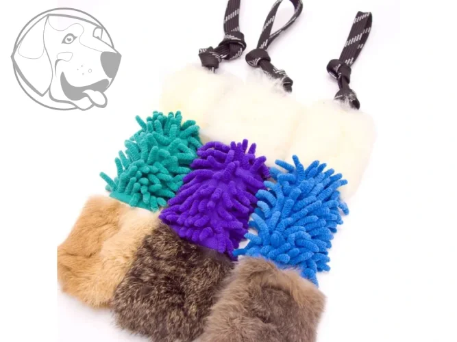 Kombi přetahovadlo – ovce, králík, mop/ fialové