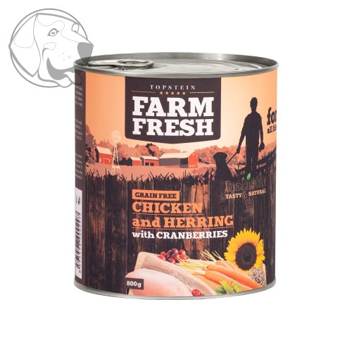 Farm Fresh Chicken and Herring with Cranberries (Kuře a sleď s brusinkami) 400 g