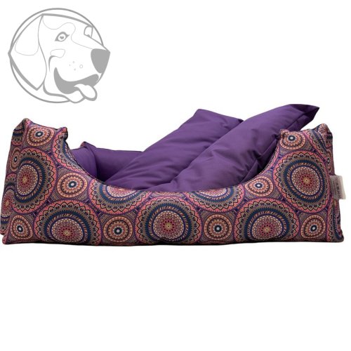 Pelech pro psy Mandala 60cm x 50cm x 20cm s polštářem