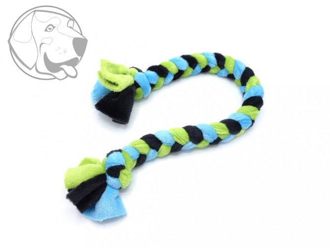 Plyšové přetahovadlo pro psy – střední, 50 cm / barvy ,, klučičí"
