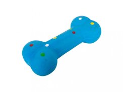 Pískace hračka pro psa kost 17cm