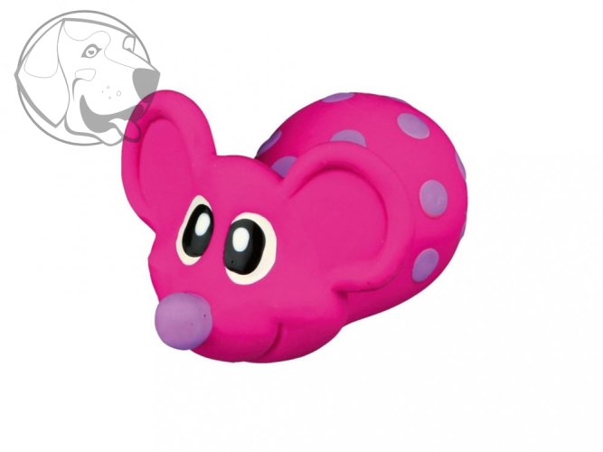 Pískací hračka pro psa myška 8 cm