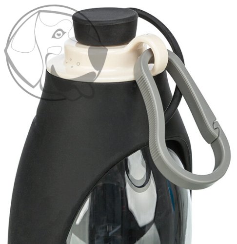 Láhev na vodu se sklopnou silikonovou miskou, 0.55 l, plast/silikon