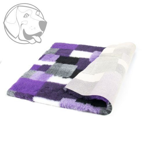 Originál VetBed deka pro psa DELUXE/ Patchwork - lila / protiskluzová, 150 cm x 100 cm