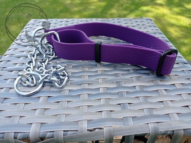 POLOSTAHOVACÍ HEXA OBOJEK 25mm - Velikost obojku: Malý, Barva obojku: Červená
