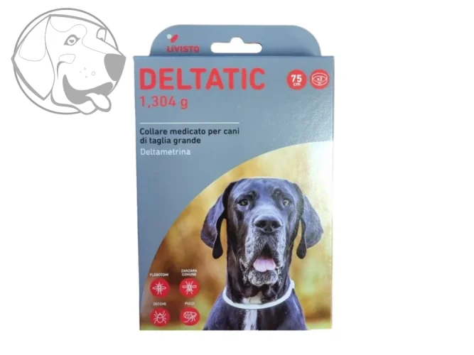 Obojky DELTATIC proti klíšťatům, blechám, komárům a flebotomickému hmyzu 75cm