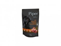 Kapsička pro psa Piper kuřecí srdíčka s hnědou rýží 500g