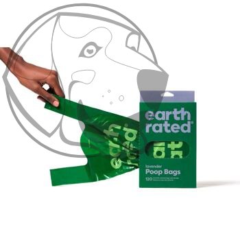 Earth Rated sáčky s uchem s vůní levandule 120 ks / 1 role