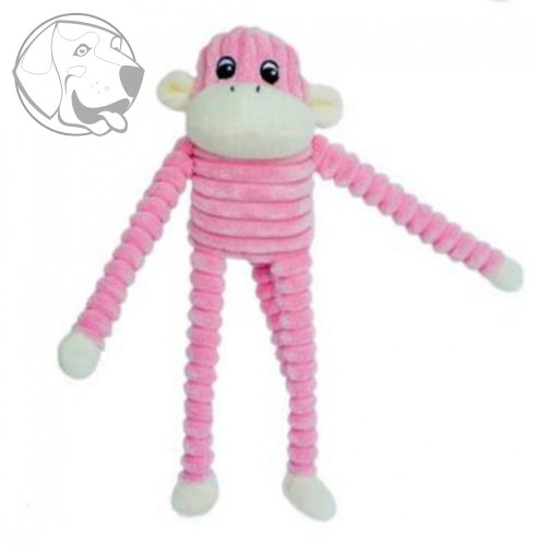 ZippyPaws Spencer - Opice růžová Small / pískací