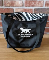 Plátěná taška oboustranná ,, Flatcoated retriever" zebra