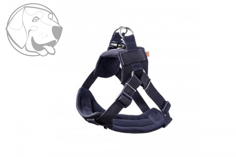 SET - Bezpečnostní pás (postroj + vodítko pro psa), velikost XL - Barva: Černá