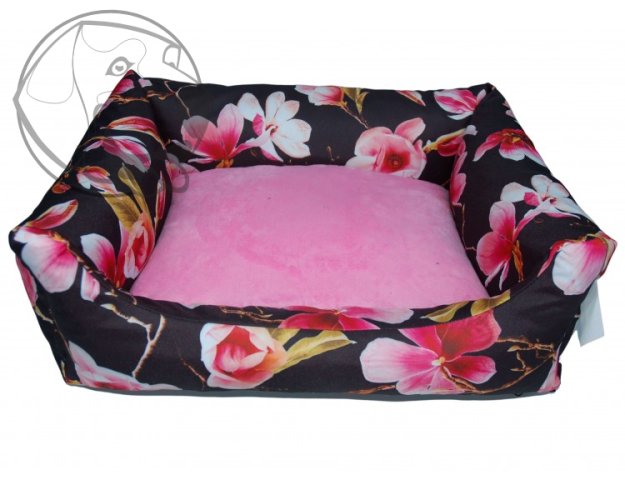 Pelech květinami magnolie - růžová minka 80 cm x 65 cm
