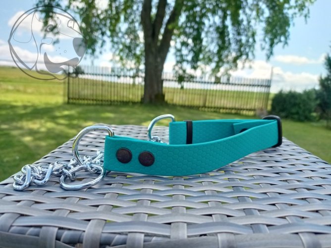 POLOSTAHOVACÍ HEXA OBOJEK 25mm - Velikost obojku: Malý, Barva obojku: Červená