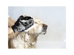 Silikonová rukavice na krátkou srst