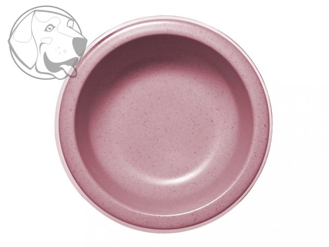 Bambusová miska pro psa růžová kulatá 0,95 l
