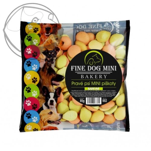 PIŠKOTY FINE MIX MINI barevné 80G/45KS
