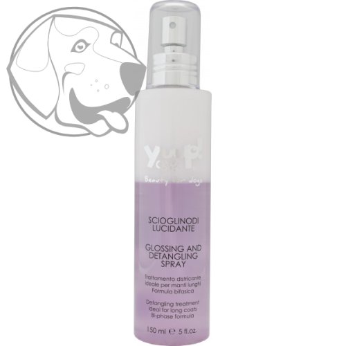 Lesk + rozčesávací sprej pro psy Yuup 150 ml HE