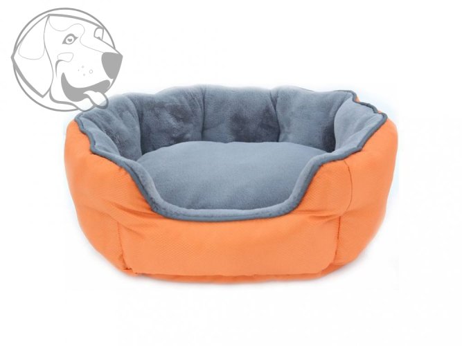 Oboustranný pelíšek pro psa Thermoswitch SANTORINI oranžovo - šedý ,, S" Oboustranný pelíšek pro psa Thermoswitch SANTORINI oranžovo - šedý ,, S"