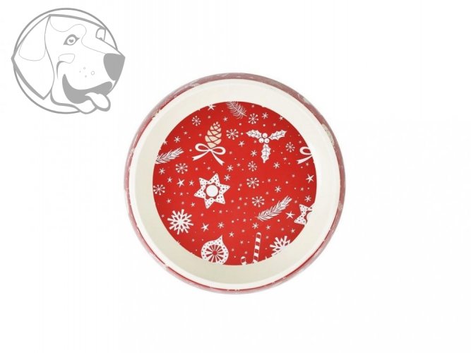 Melaminová vánoční miska pro psa 0,16 L